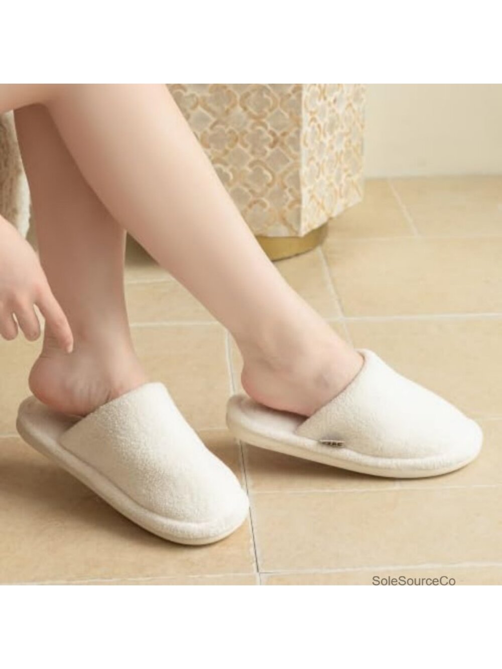 Fuzzy Memory Foam Slippers Plush Slip-On House Shoes - Picture 2 of 6